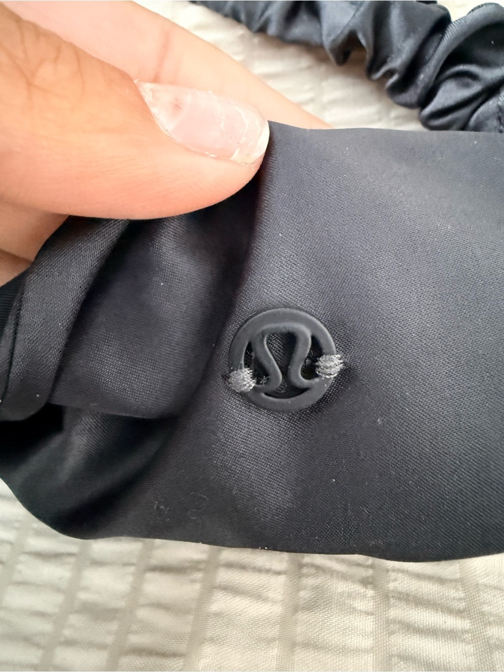 lululemon athletica Twisted Satin Headband in Black #2025 - Picture 4 of 5